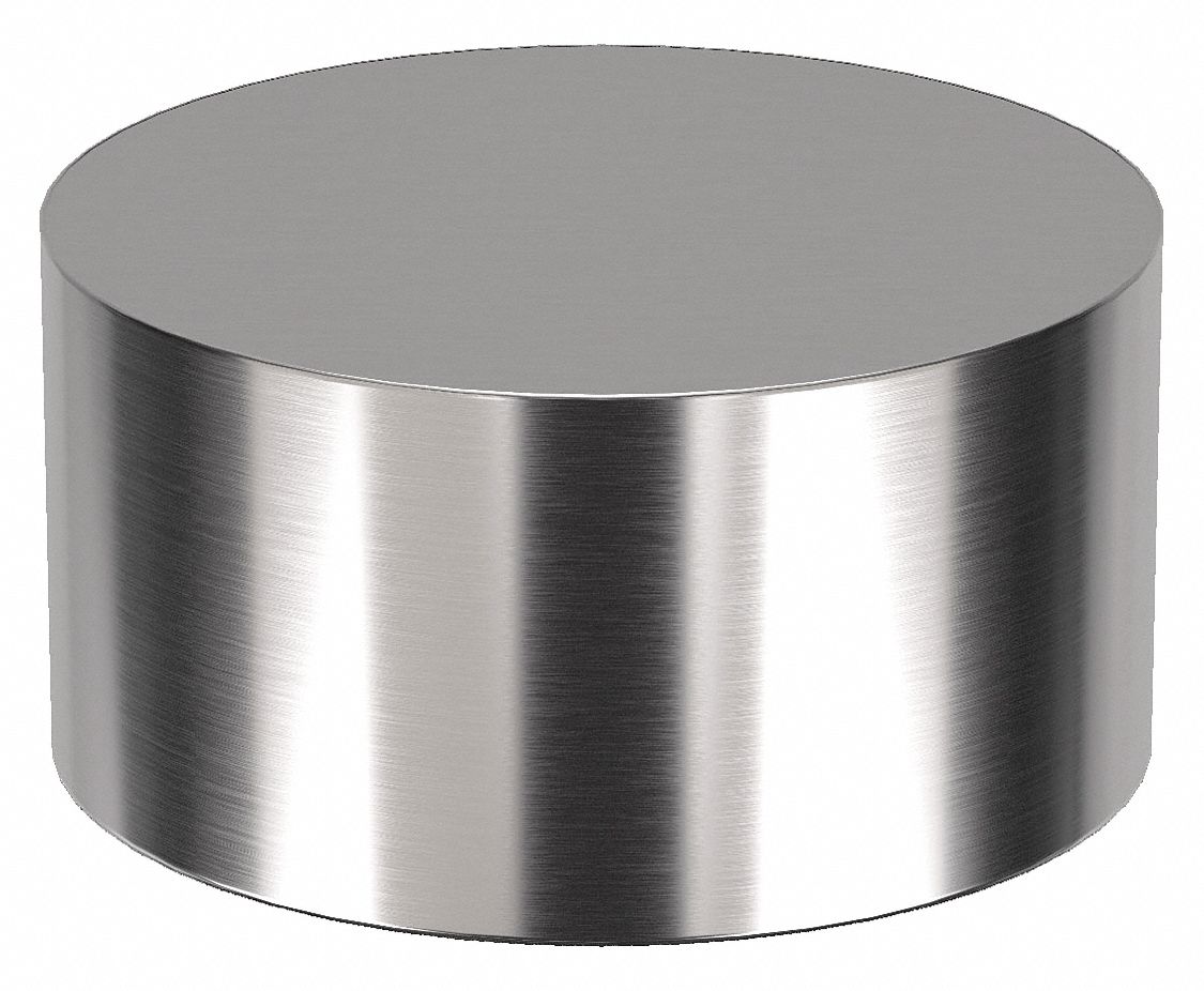 Standoff Cap: 5/16"-18 Thrd Sz, Round, Stainless Steel, Plain, 1 in Cap Head Dia, 1/2 in Cap Head Ht