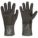 CHEMICAL RESISTANT GLOVES, 18 MIL, 12 IN LENGTH, GRAIN, L, BLACK