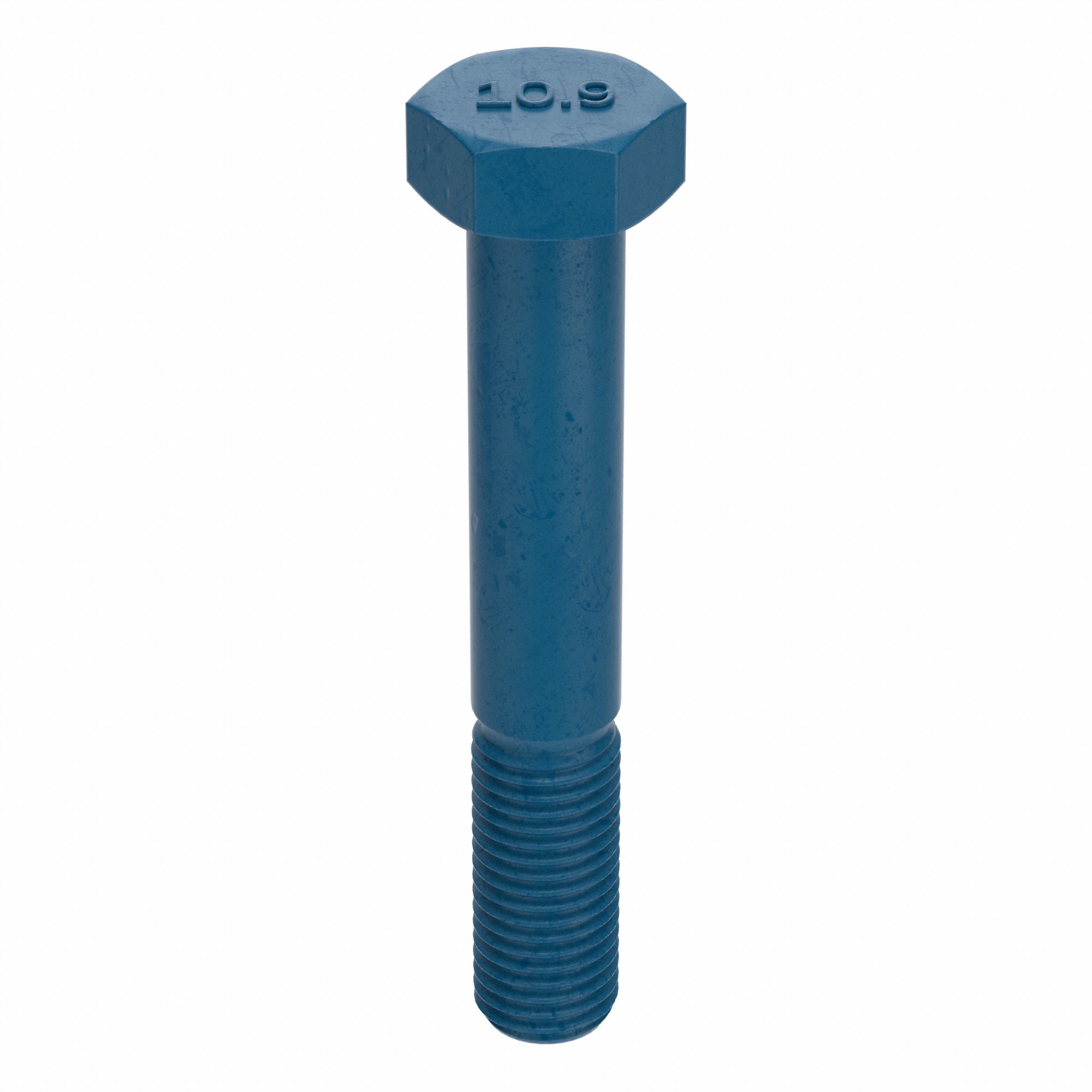 Hex Head Cap Screw: Steel, Class 10.9, Blue Phosphate, M16-2.00, Coarse, 100 mm lg, Metric, 5 PK