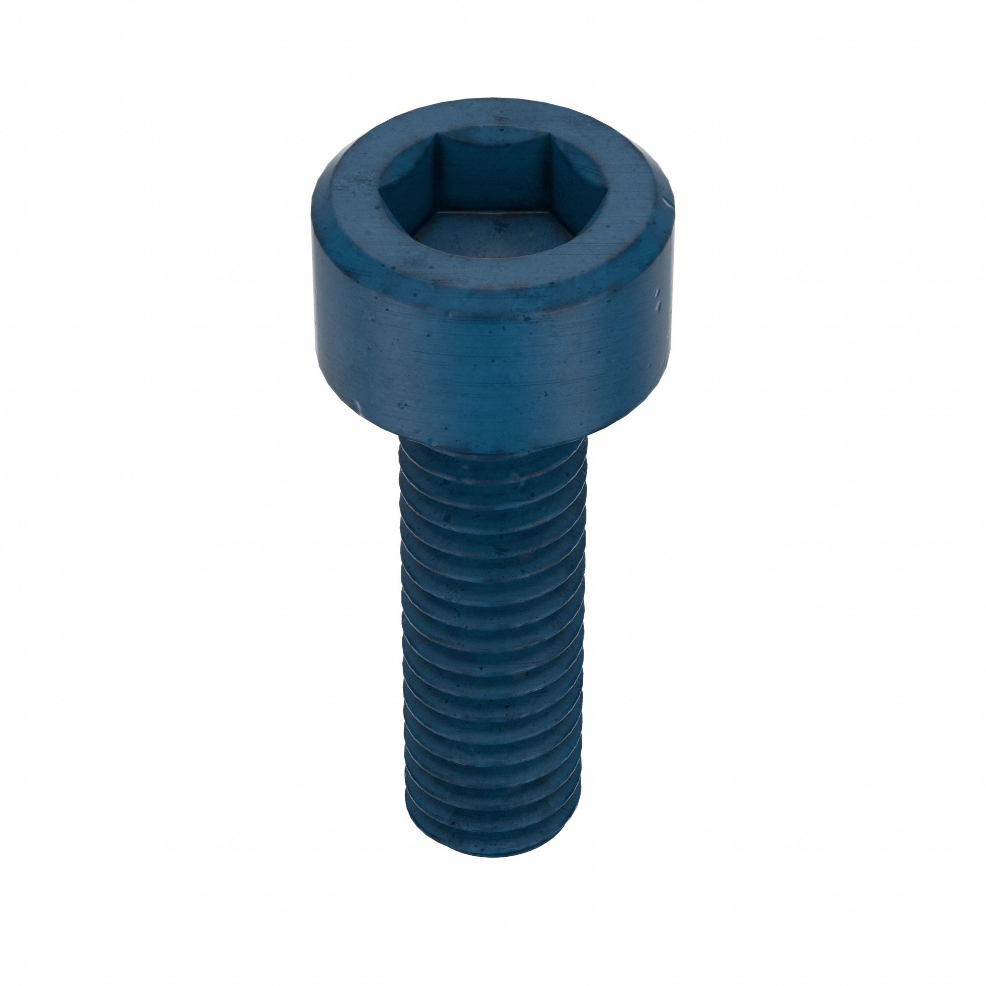 Socket Head Cap Screw: M3x0.50 Thread Size, 10 mm Lg, Std, Blue Phosphate, Alloy Steel, 50 PK