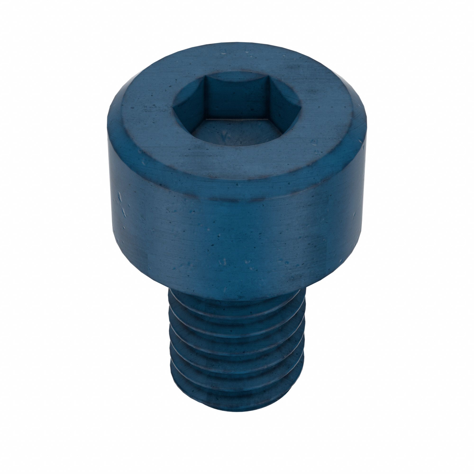 Socket Head Cap Screw: M4x0.70 Thread Size, 6 mm Lg, Std, Blue Phosphate, Alloy Steel, 50 PK