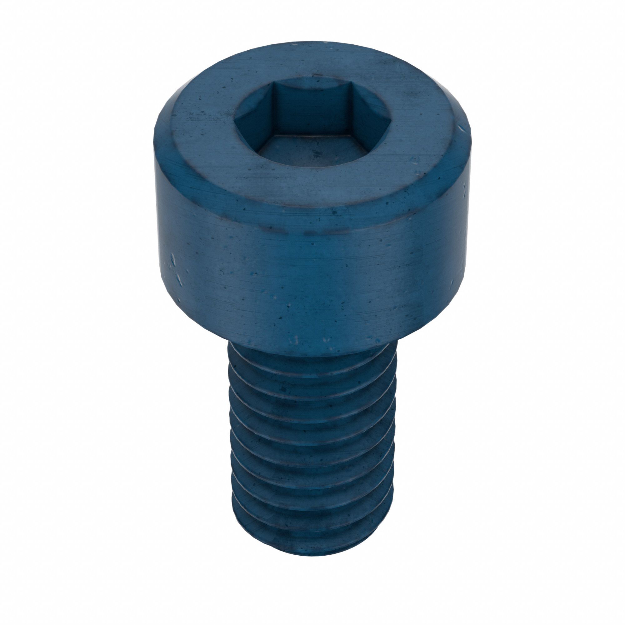 Socket Head Cap Screw: M4x0.70 Thread Size, 8 mm Lg, Std, Blue Phosphate, Alloy Steel, 50 PK