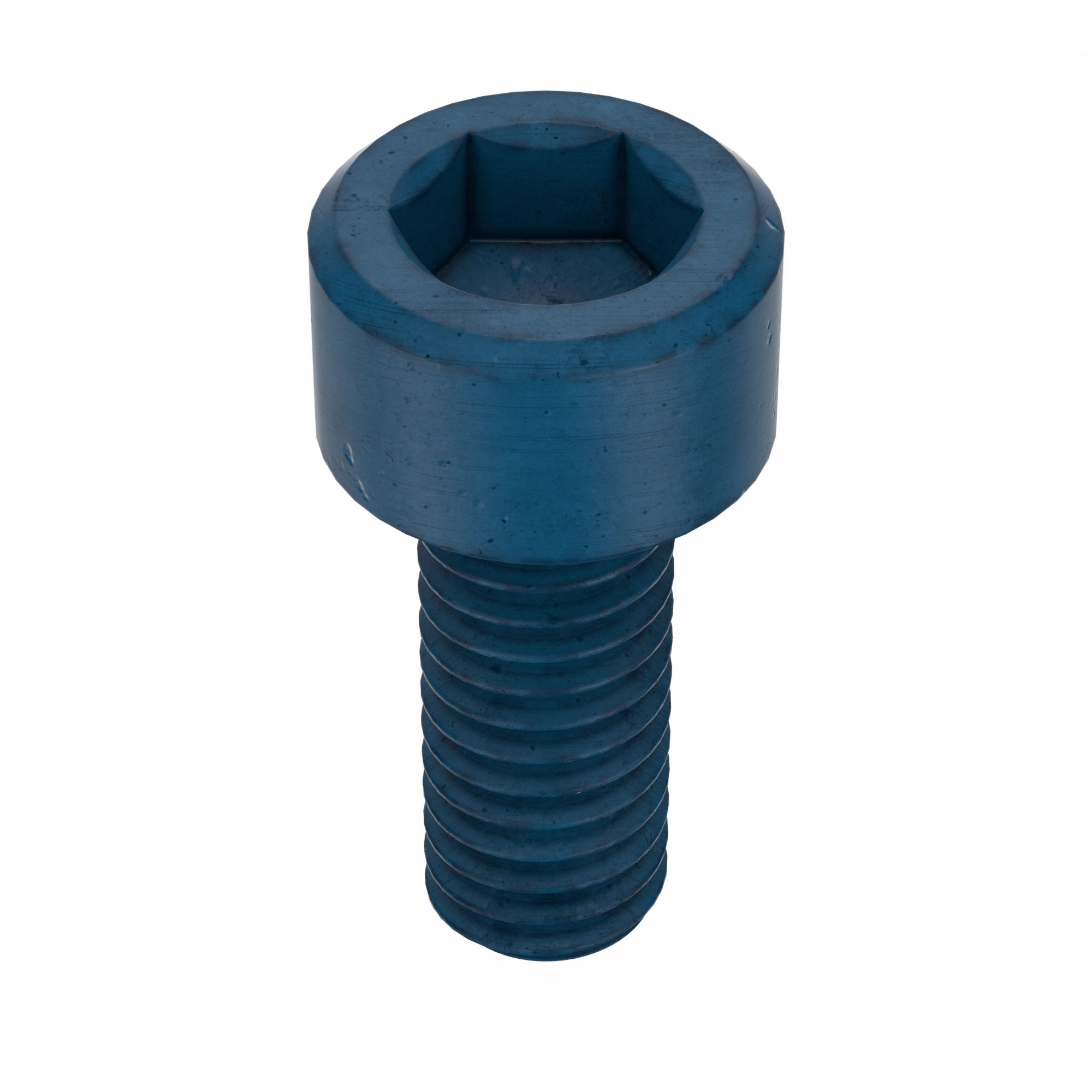 Socket Head Cap Screw: M4x0.70 Thread Size, 10 mm Lg, Std, Blue Phosphate, Alloy Steel, 50 PK