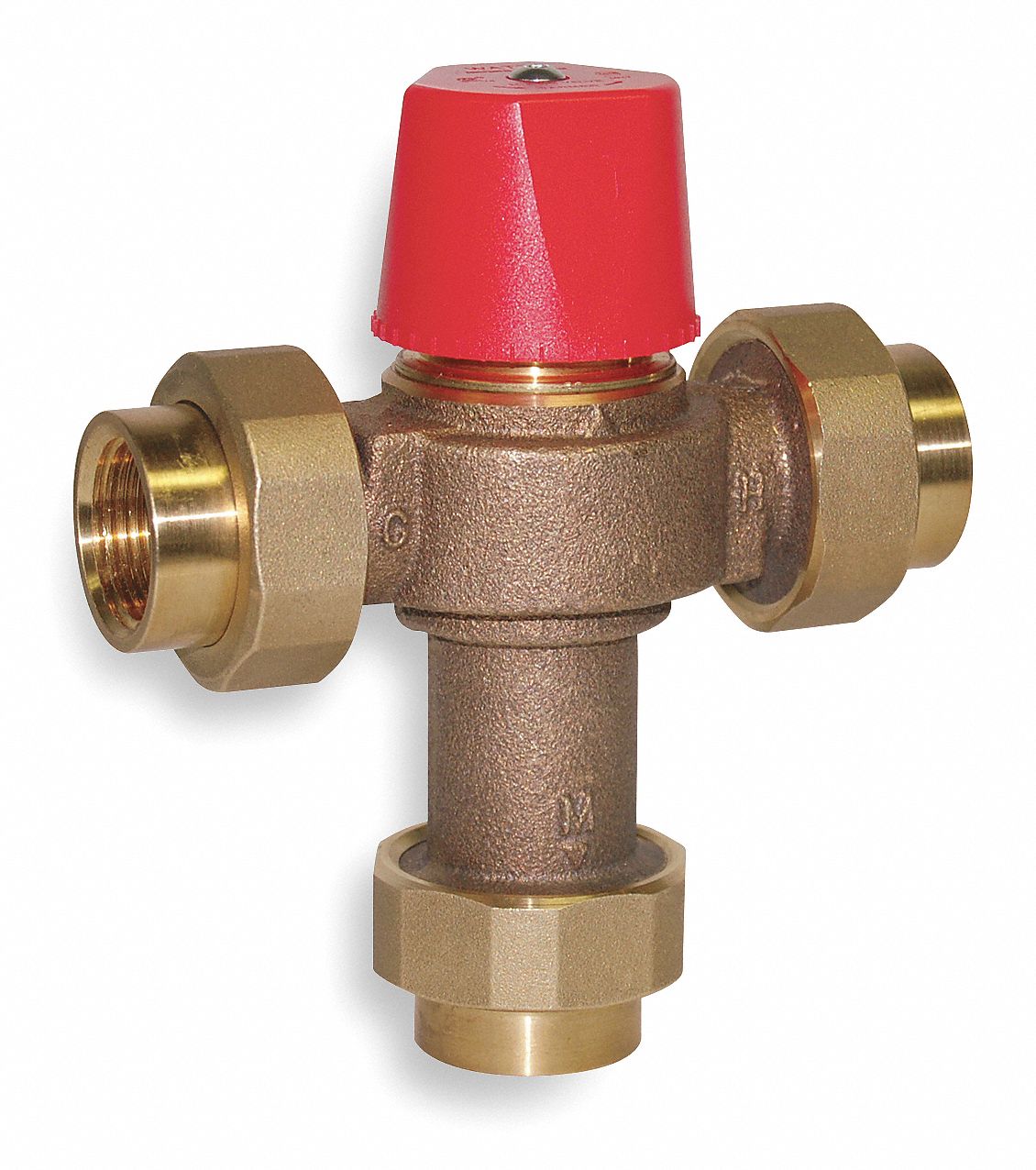3/4 in FNPT Inlet Type Mixing Valve, Bronze, 0.5 to 23 gpm Grainger