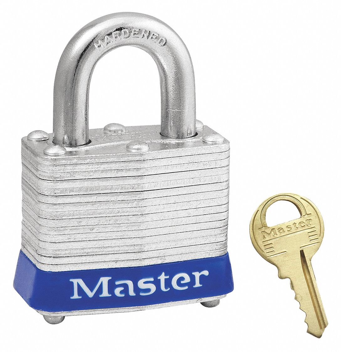 LOCKOUT PADLOCK, KEYED DIFFERENT, STEEL, STANDARD BODY, BLUE