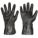 GANTS RÉSISTANTS AUX PRODUITS CHIMIQUES,26MIL,12PO DE LONG,GRAIN,TAILLE 10,NOIR