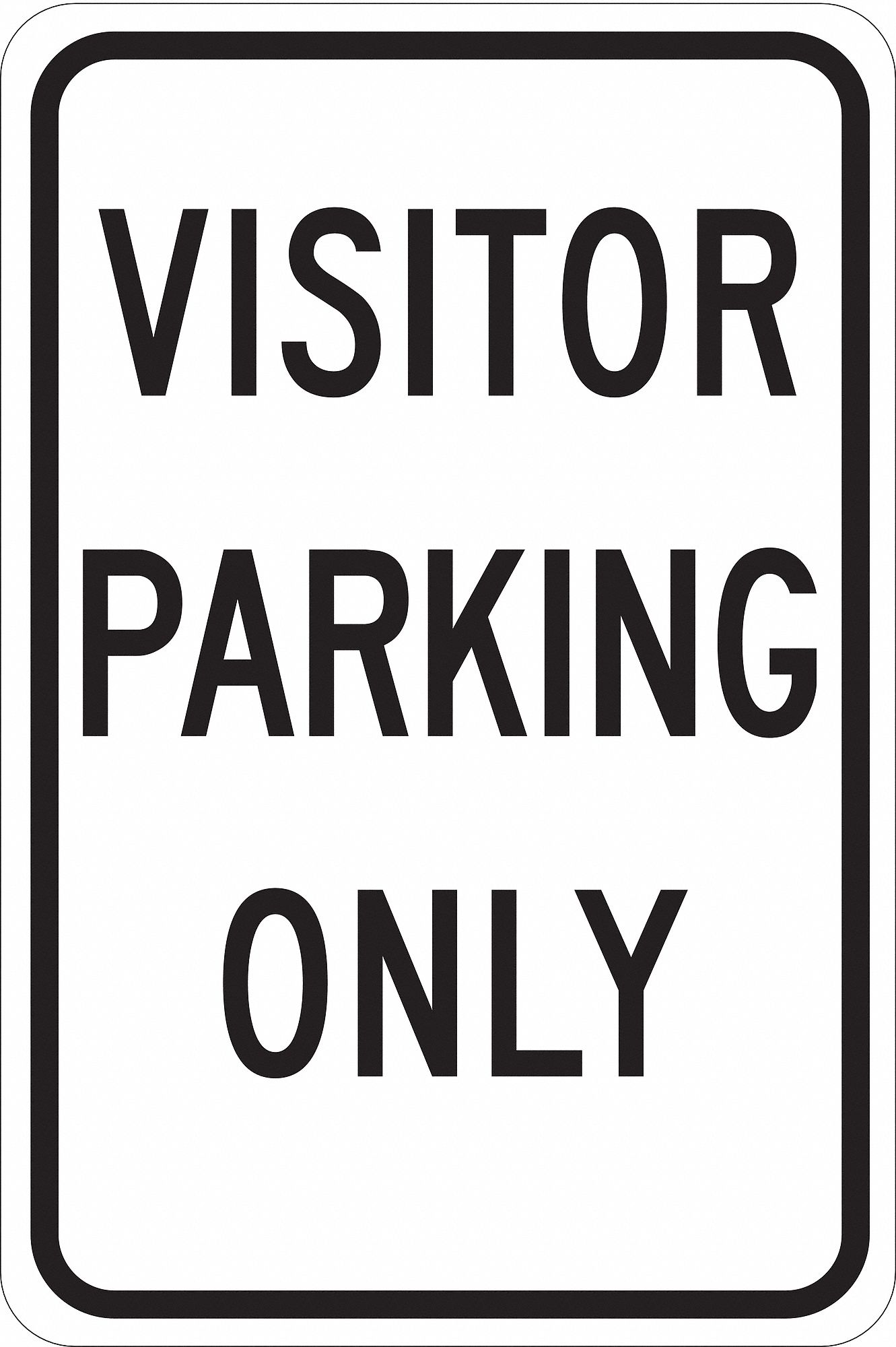 Visitor Parking Sign, 18" x 12"