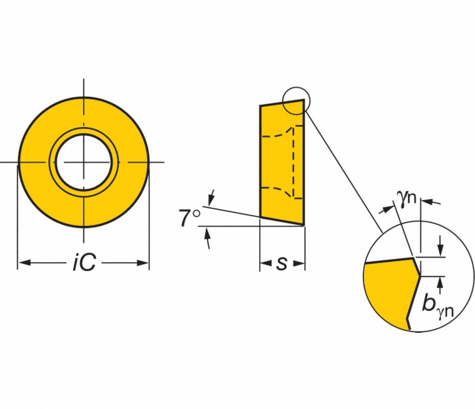 SANDVIK COROMANT Inserto para Torneado, RCMT, Tamaño de Inserto 12 04 ...