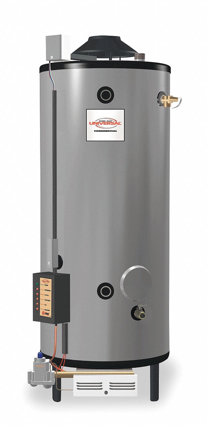 Rheem G85-400 Universal 65 Gallon Commercial 399900 BTU Water Heater –  Wholesale Water Heater