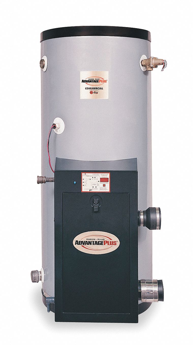 RHEEMRUUD Commercial Gas Water Heater, 119.0 gal Tank Capacity, Natural Gas, 199,000 BtuH