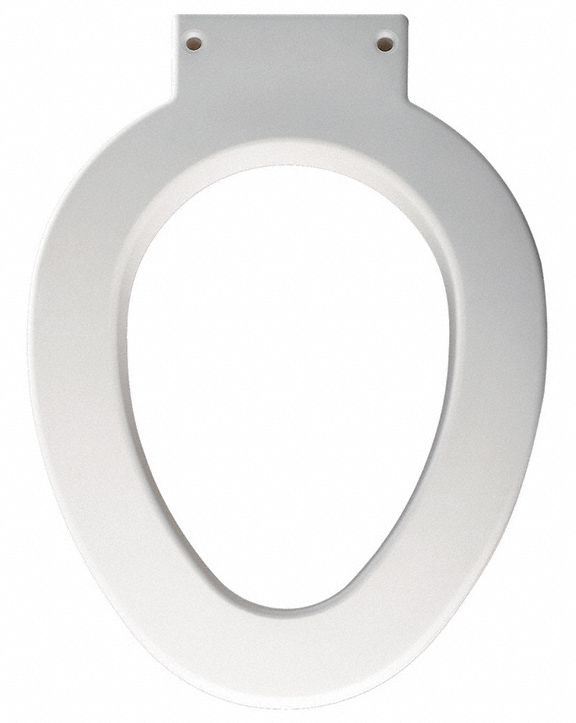 BEMIS Toilet Seat White, 2 15/16 in Seat Ht, 19 1/8 in Bolt to Seat