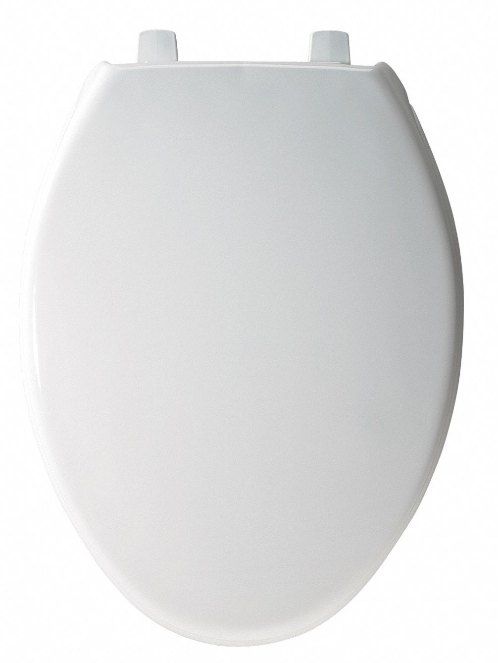 BEMIS Toilet Seat White, Plastic with Stainless Steel Posts, External