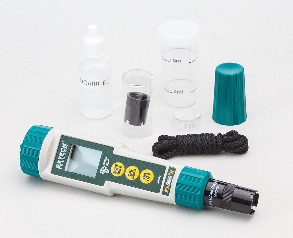 EXTECH Dissolved Oxygen Meter, 0 to 200.0 Dissolved Oxygen Range, 0 to
