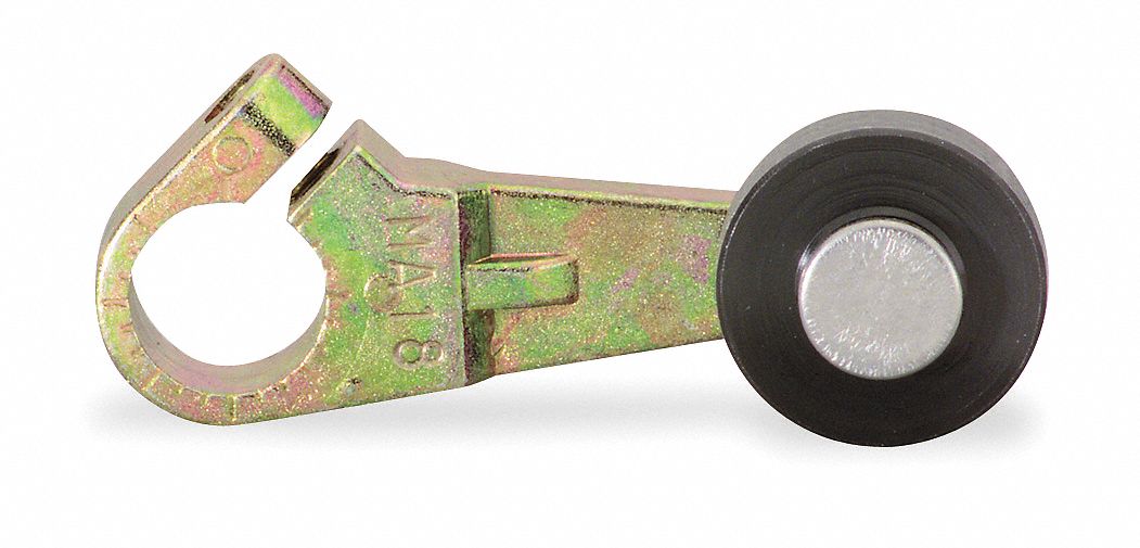 Limit Switch Lever Arm: Roller Lever, Fixed, 1.38 in Arm/Operator Lg - Max