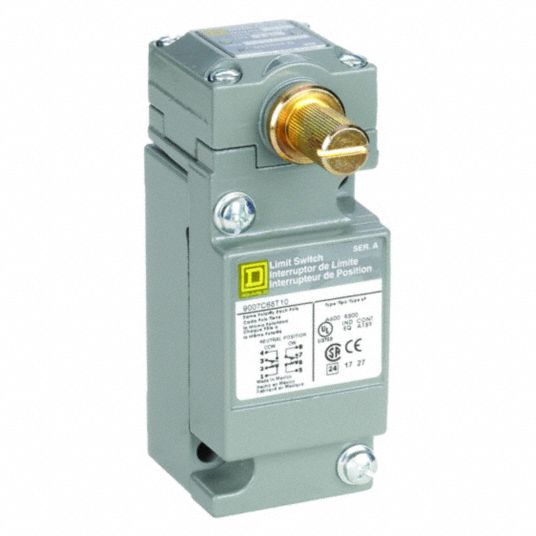 SQUARE D Heavy Duty Limit Switch: 2NC/2NO, 10A @ 600V, 10A @ 600V,  CCW/CW/Neutral