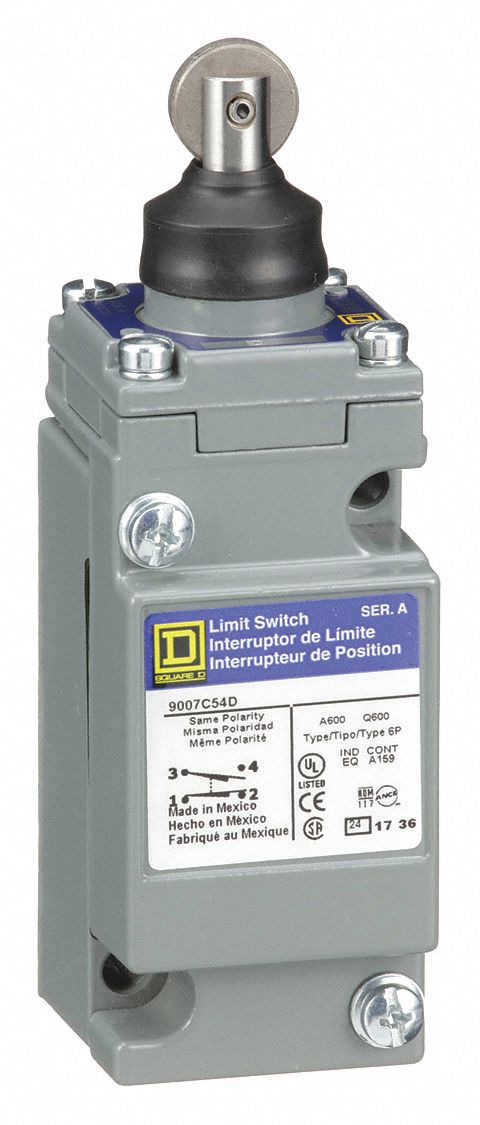 NEW SQUARE D ROLLER PLUNGER LIMIT SWITCH 9007C54DY140Y35D5T W/ TYPE DY140 HEAD 
