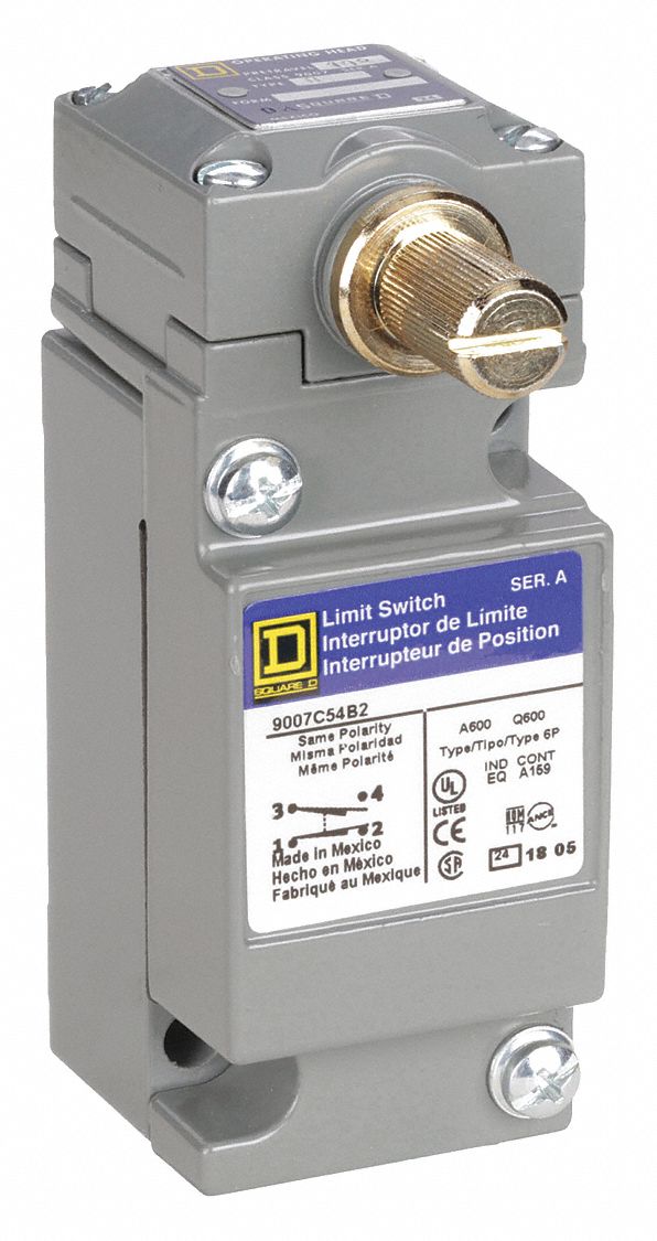 SQUARE D, 1NC/1NO, 10A @ 600V, Heavy Duty Limit Switch - 5B087|9007C54B2 -  Grainger