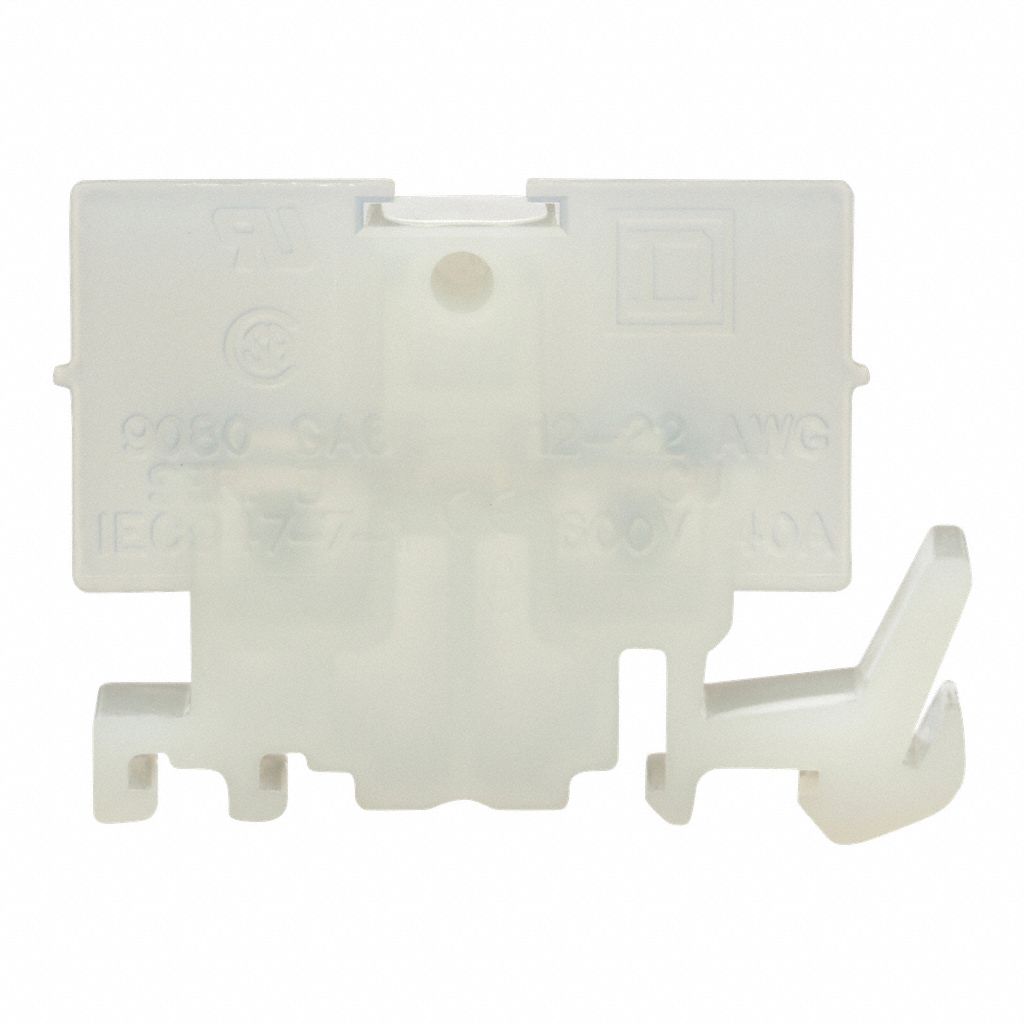 TERMINAL BLOCK, SCREW CLAMP, 40 A CURRENT, FLAT TERMINAL CONNECTOR, NATURAL