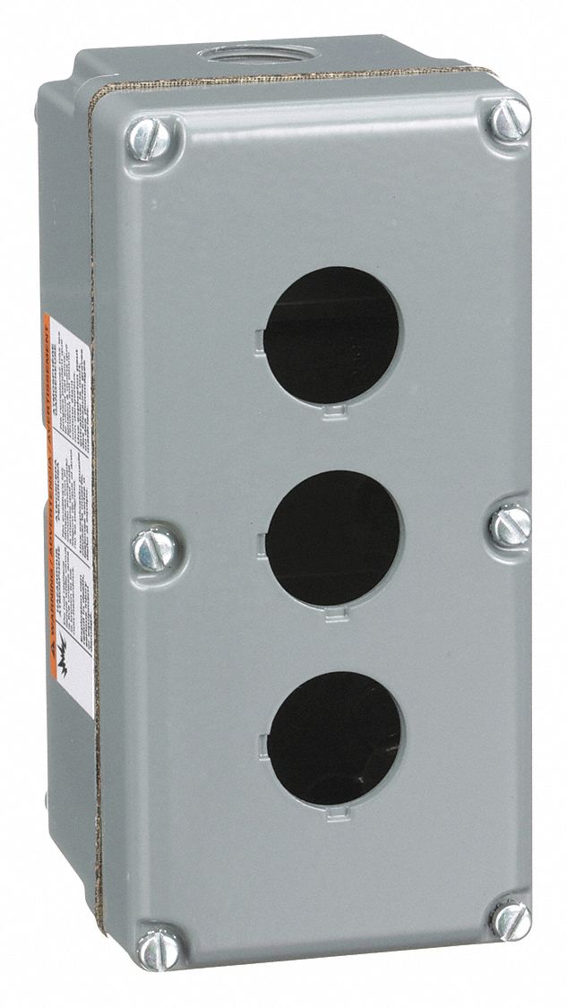 SCHNEIDER ELECTRIC Pushbutton Enclosure DieCast Aluminum, 1 Columns