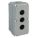 PUSH BUTTON ENCLOSURE, 30 MM, 3 HOLES, ALUMINUM, NEMA 1/12/13/3/4/6