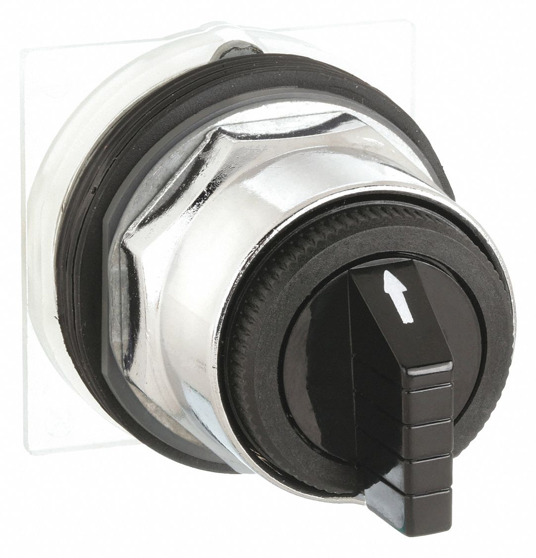 Short-Handled Selector Switch: 30 mm Panel Mount Size, 3 Positions, D Cam