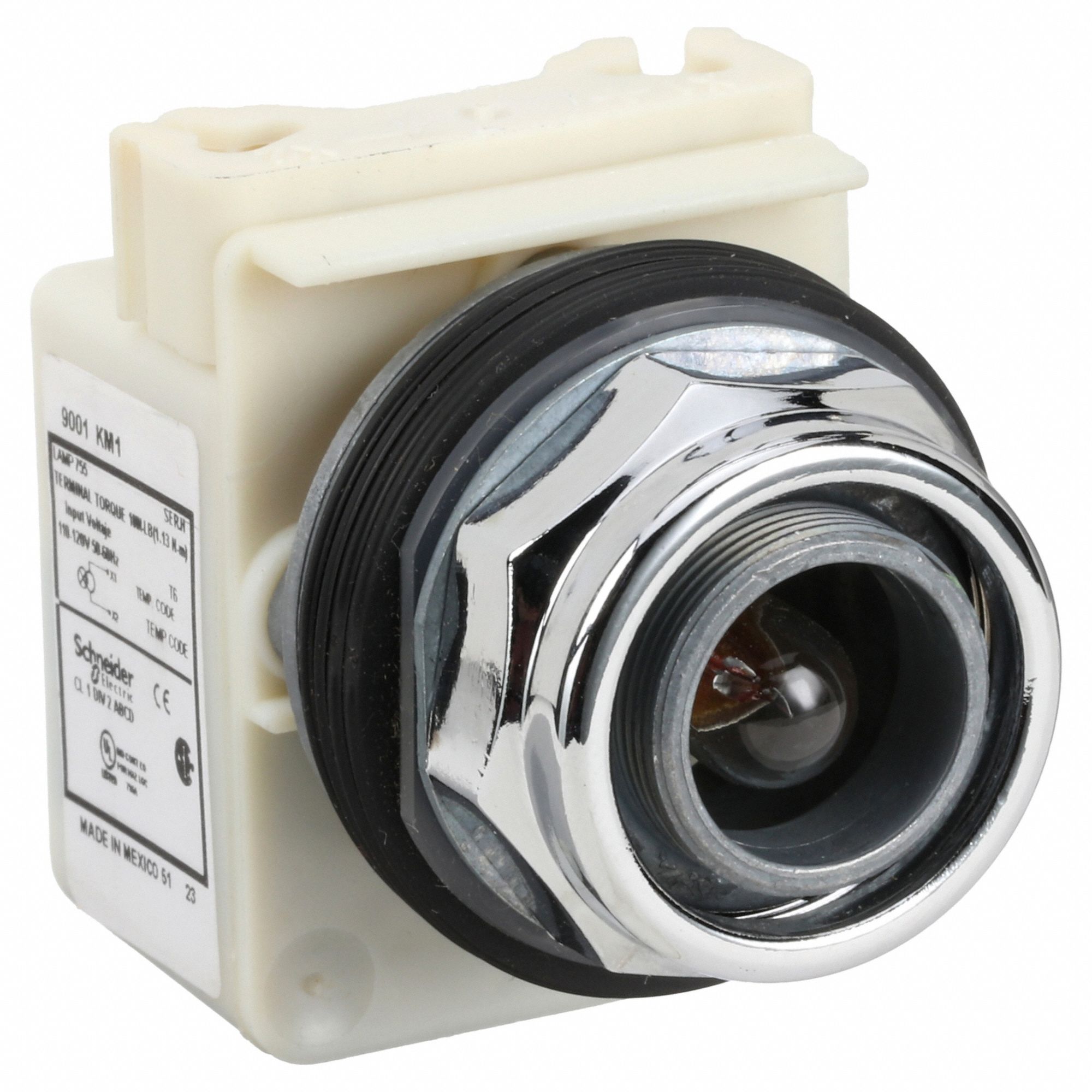 Pilot Light: 30 mm Panel Mounting Size, No Lens Included, Incandescent