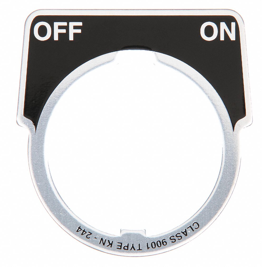 PLAQUE SIGNALÉTIQUE, ALUMINIUM, 2,3 PO LARGEUR