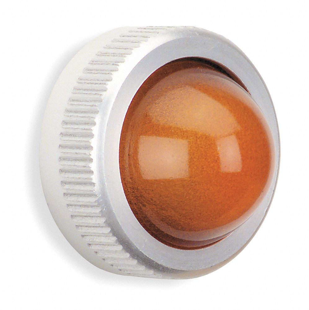 5B578 - Pilot Light Lens 25mm Amber Glass