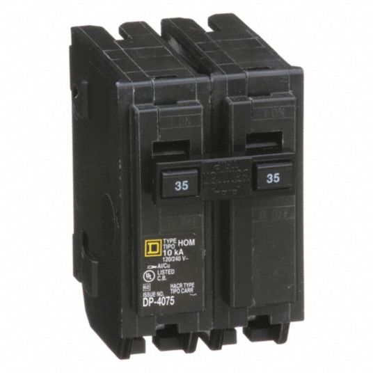 SQUARE D, 35 A, 120/240V AC, Miniature Circuit Breaker - 5B685|HOM235 ...