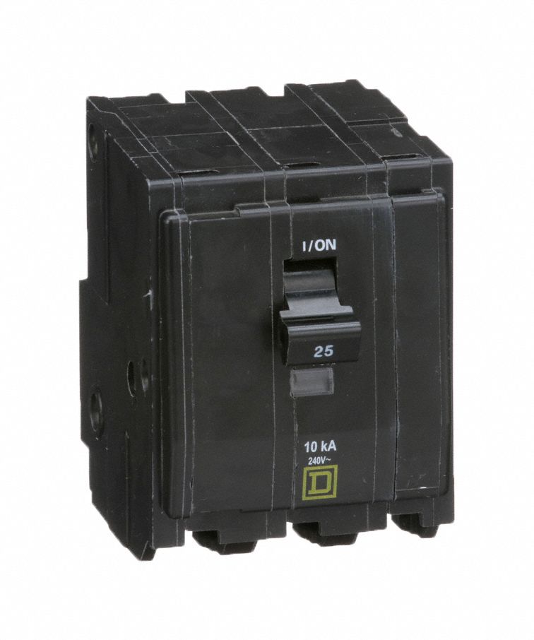 Miniature Circuit Breaker: 25 A, 120/240V AC, Three Phase, 10kA at 120/240V AC, 3 Poles