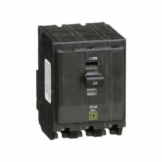 SQUARE D, 35 A, 120/240V AC, Miniature Circuit Breaker - 5B761|QO335 ...