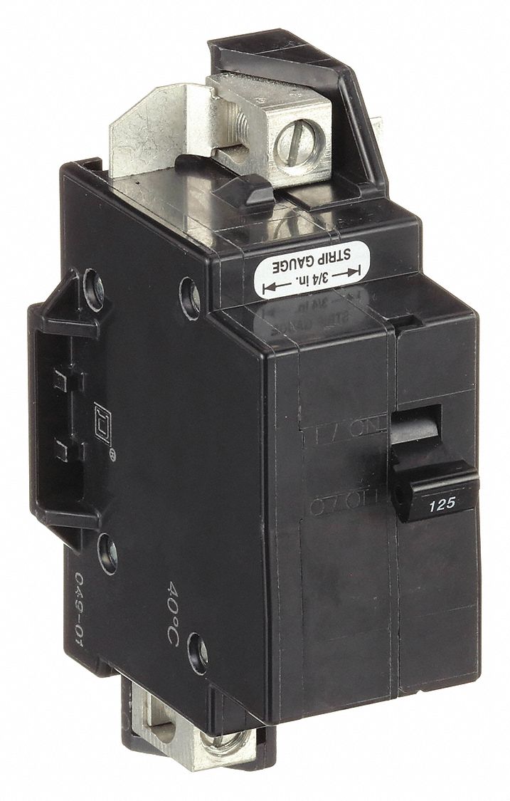 Miniature Circuit Breaker: 125 A Amps, For Use With Homeline Load Center/QO Load Center