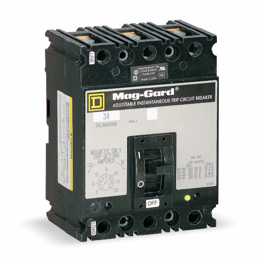 SQUARE D Molded Case Circuit Breaker 400 A Amps, 42kA at 240V AC, Adj, Lug, ABC, 400A/LA Frame