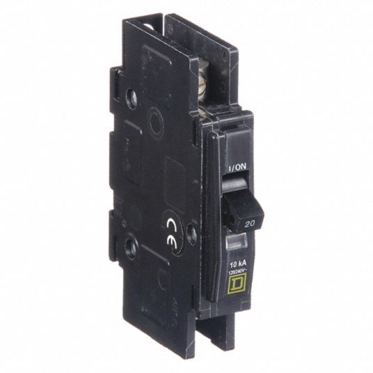 SQUARE D, 20 A, 120/240V AC, Miniature Circuit Breaker - 5B970|QOU120 ...