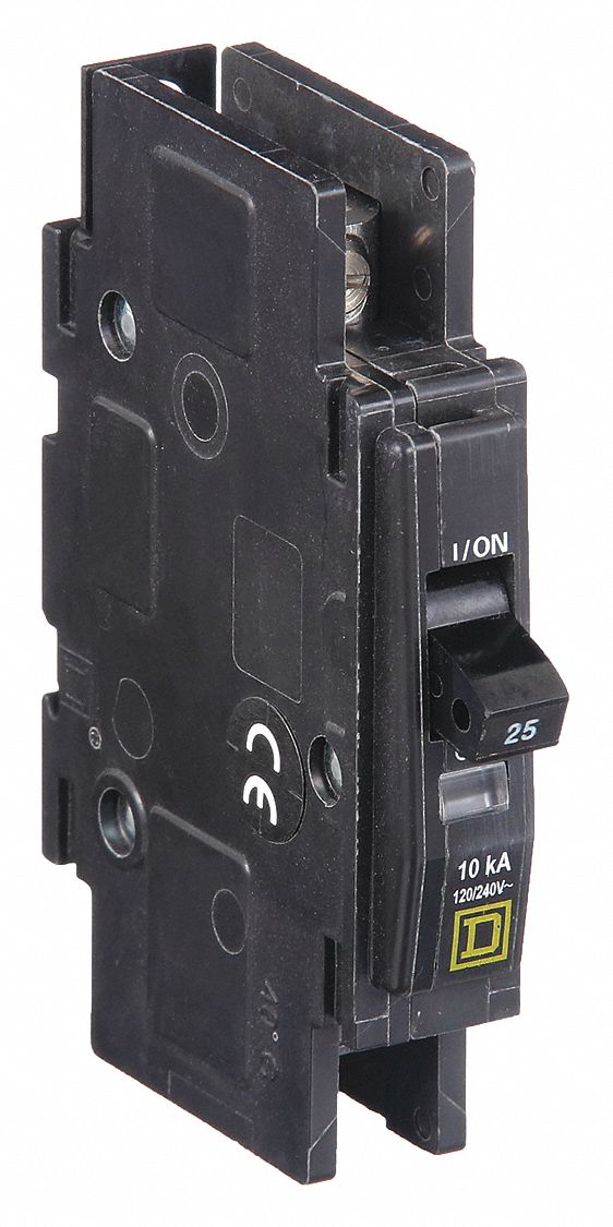 Miniature Circuit Breaker: 25 A, 120/240V AC, Single Phase, 10kA at 120/240V AC, 1 Poles