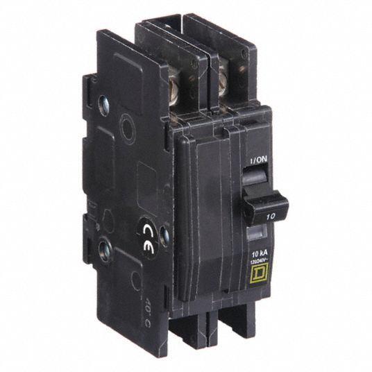 SQUARE D, 10 A, 120/240V AC, Miniature Circuit Breaker - 5B982|QOU210 ...