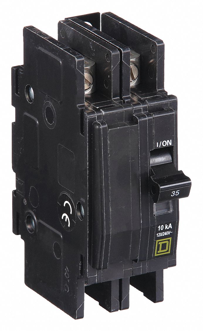 Miniature Circuit Breaker: 35 A, 120/240V AC, Single Phase, 10kA at 120/240V AC, 2 Poles