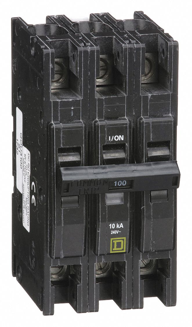 Miniature Circuit Breaker: 100 A, 120/240V AC, Three Phase, 10kA at 120/240V AC, 3 Poles