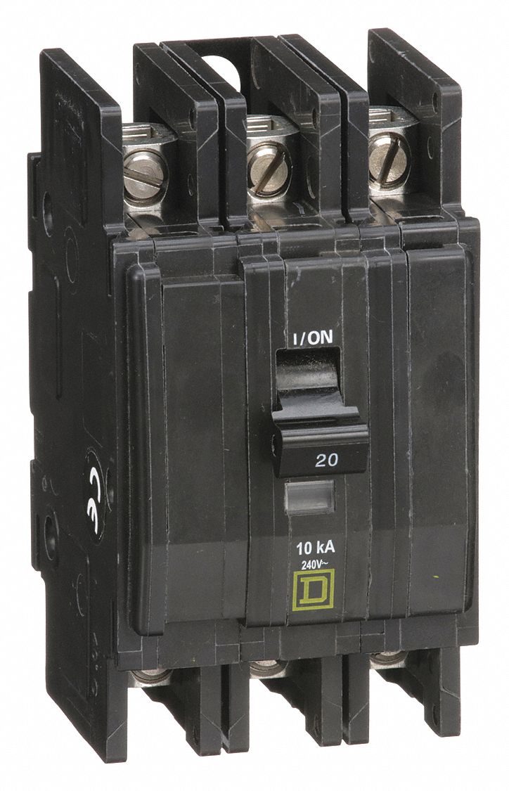 Square D Miniature Circuit Breaker, Amps 20 A, Circuit Breaker Type 