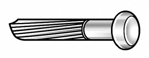 Masonry Nail, 2 1/2 in, PK395