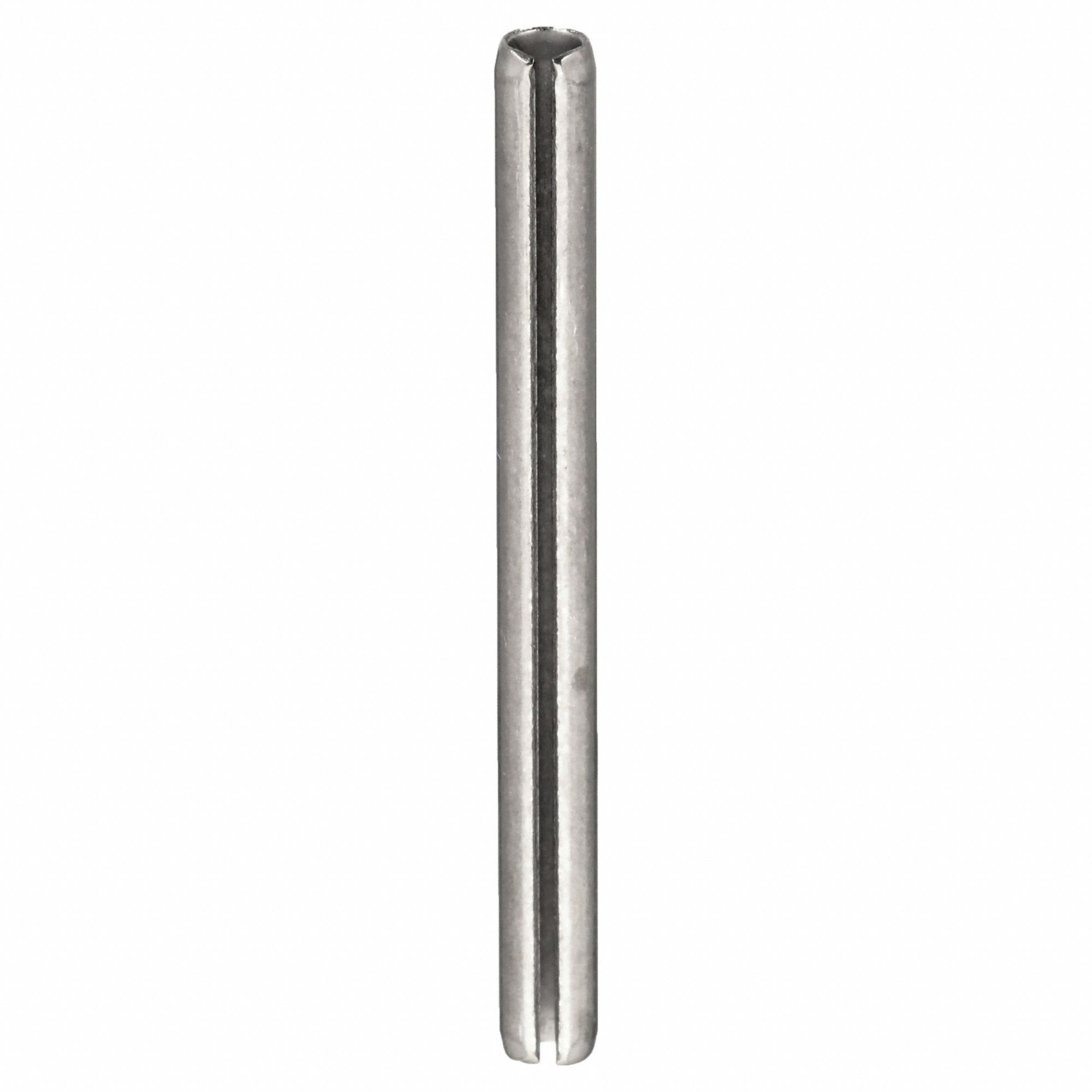 SPRING PIN, ⅛ IN DIA, 1 3/8 IN L, SLOTTED, INCH, ⅛ IN DIA, 1⅜ IN SHANK L, 18-8, 100 PK