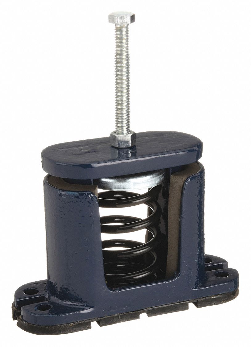 MASON, Spring, 200 lb Capacity, Floor-Mount Vibration Isolator - 5C128 ...