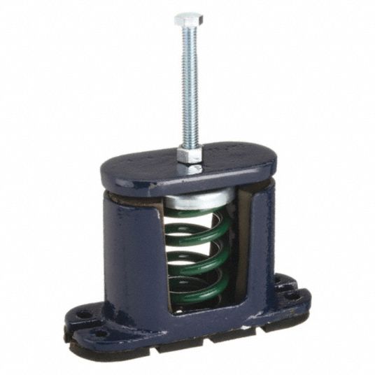 MASON, Spring, 400 lb Capacity, Floor-Mount Vibration Isolator - 5C130 ...