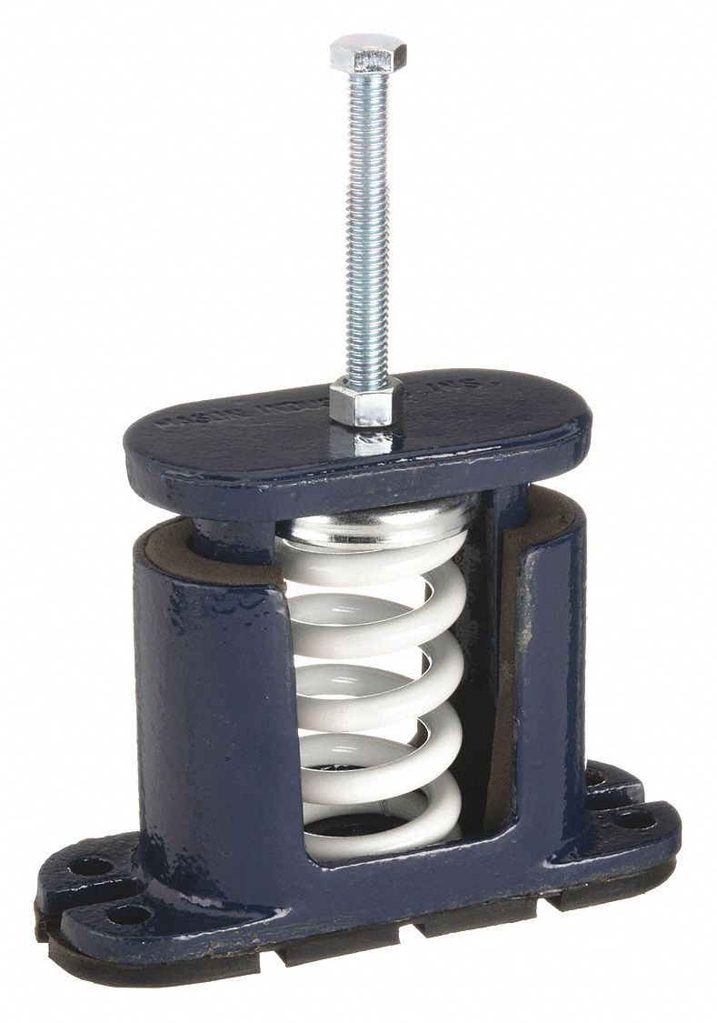Spring, 500 to 750 lb, Floor Mount Vibration Isolator 5C1335C133