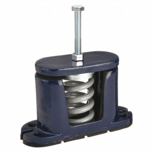 MASON, Spring, 1,250 lb Capacity, Floor-Mount Vibration Isolator ...