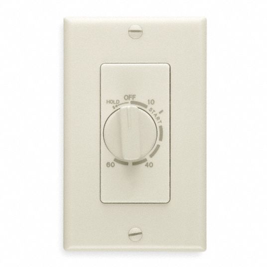 60 Minute Wall Timer,Ivory - Grainger