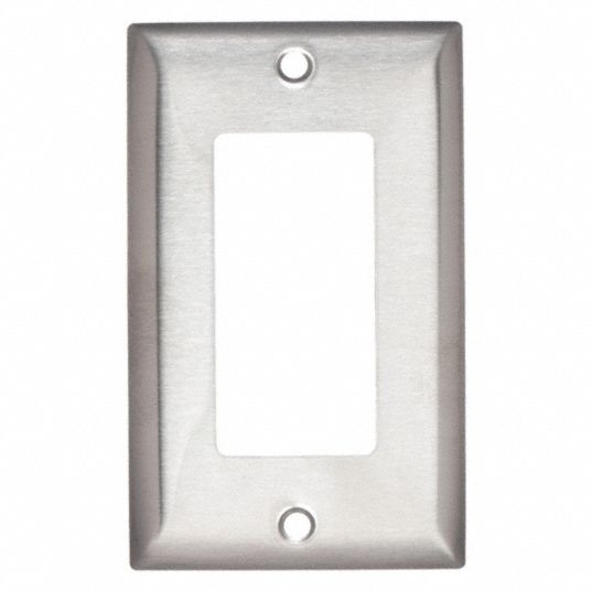 Decorator-Rocker, Stainless Steel, Rocker Wall Plate - 5C235|SS26 ...