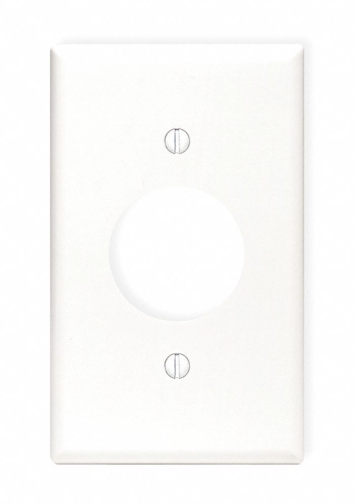 WALLPLATE RECEPTACLE SINGLE WHITE
