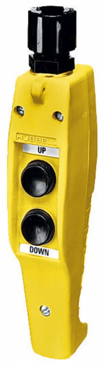 Pendant Control Station: (2) Push Buttons, 1NO/1NC, Start/Stop