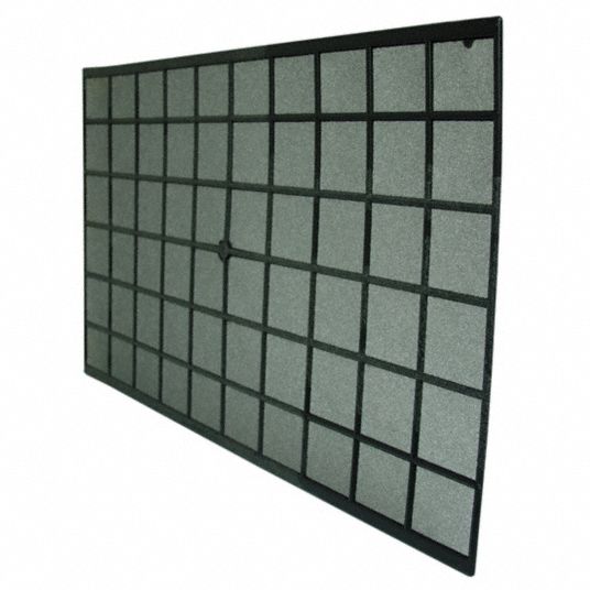 AIR HANDLER Air Filter Pad 15x24x1/4 Nominal Filter Size, Foam, Black